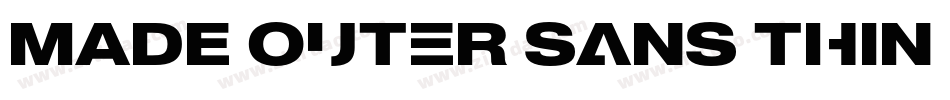 MADE Outer Sans Thin PERSONAL USE字体转换